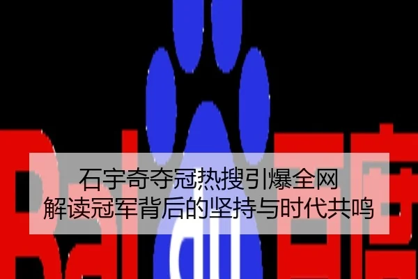 石宇奇夺冠热搜引爆全网 解读冠军背后的坚持与时代共鸣
